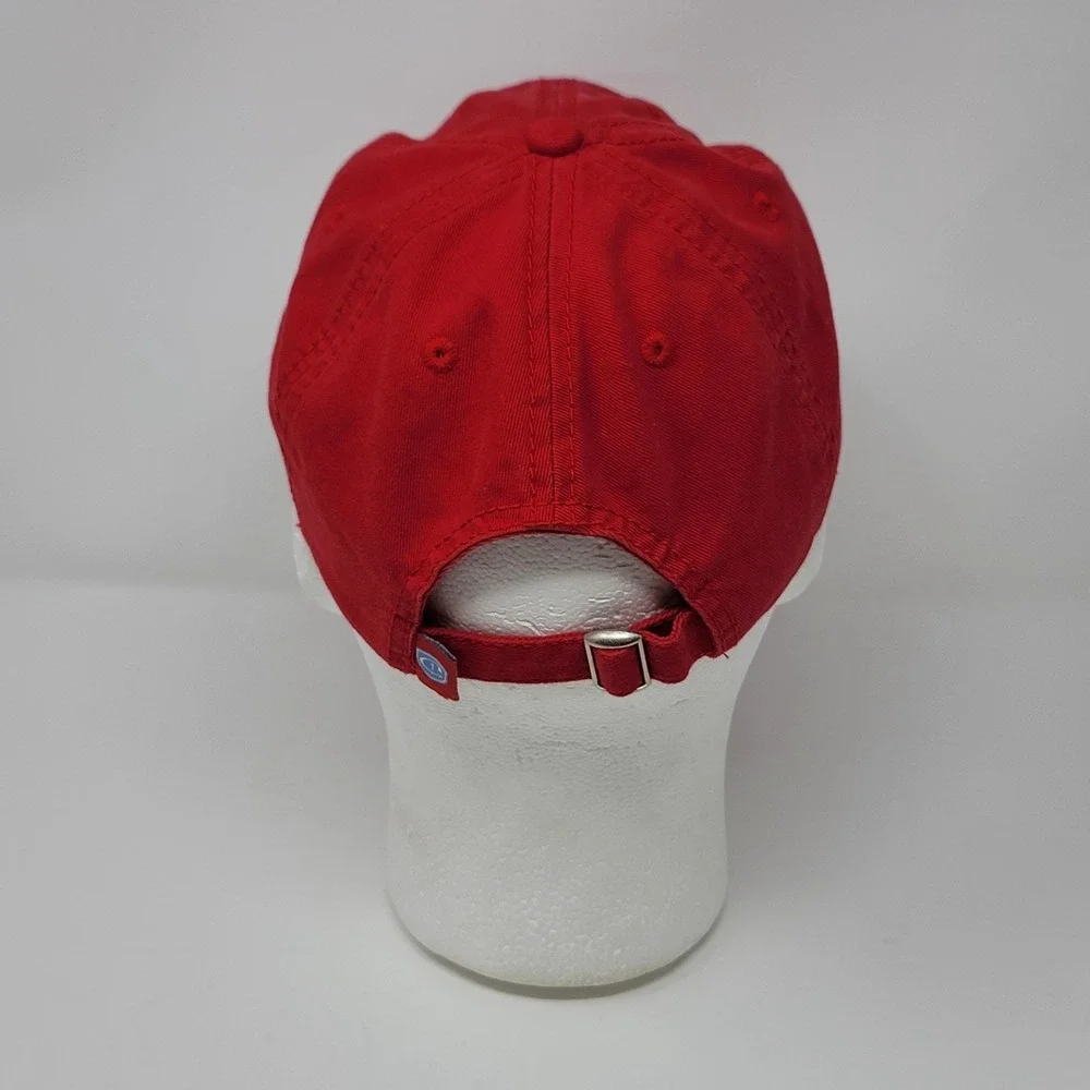 Capamerica Golf Hat 76er's NBA Adjustable Red Twill Strapback Cap Patriotic Logo